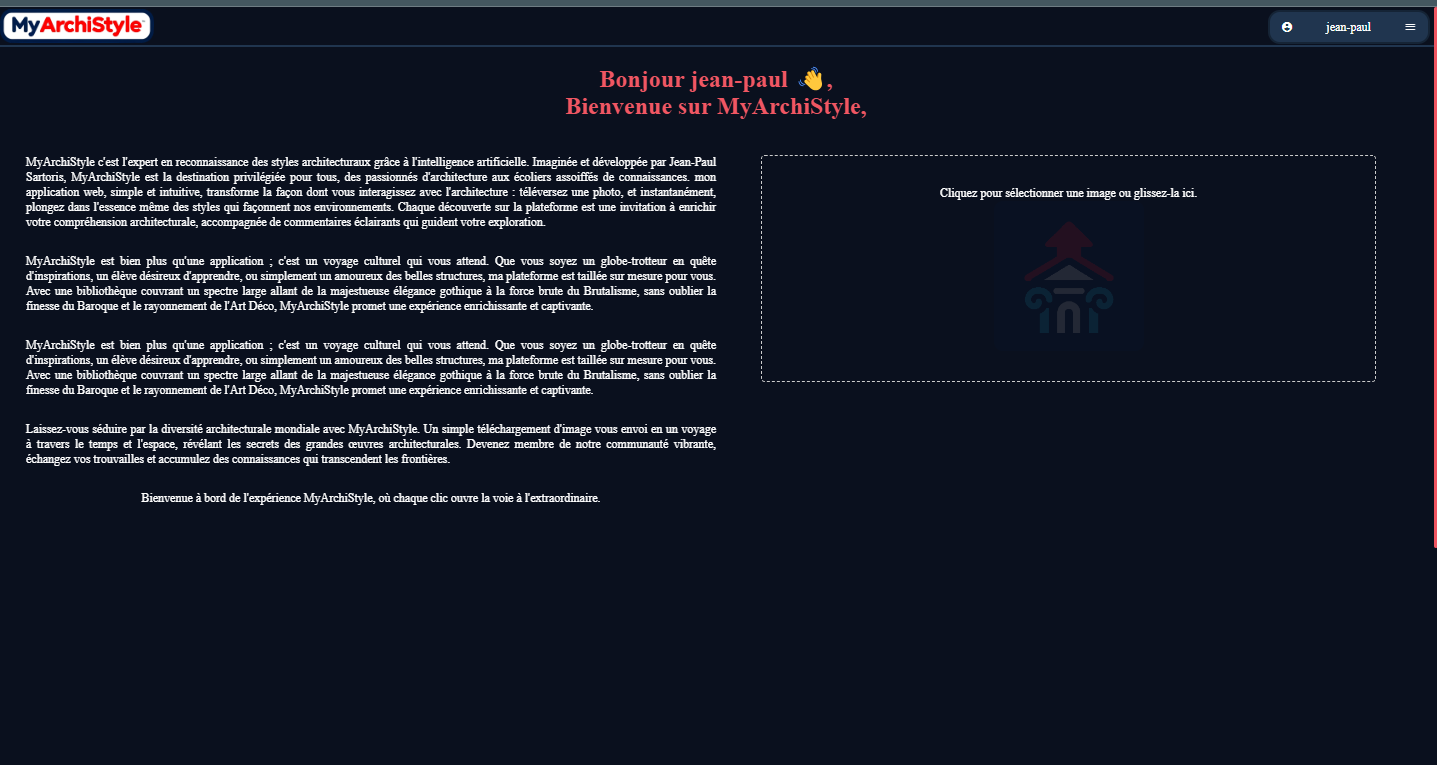 Page d'accueil MyArchiStyle